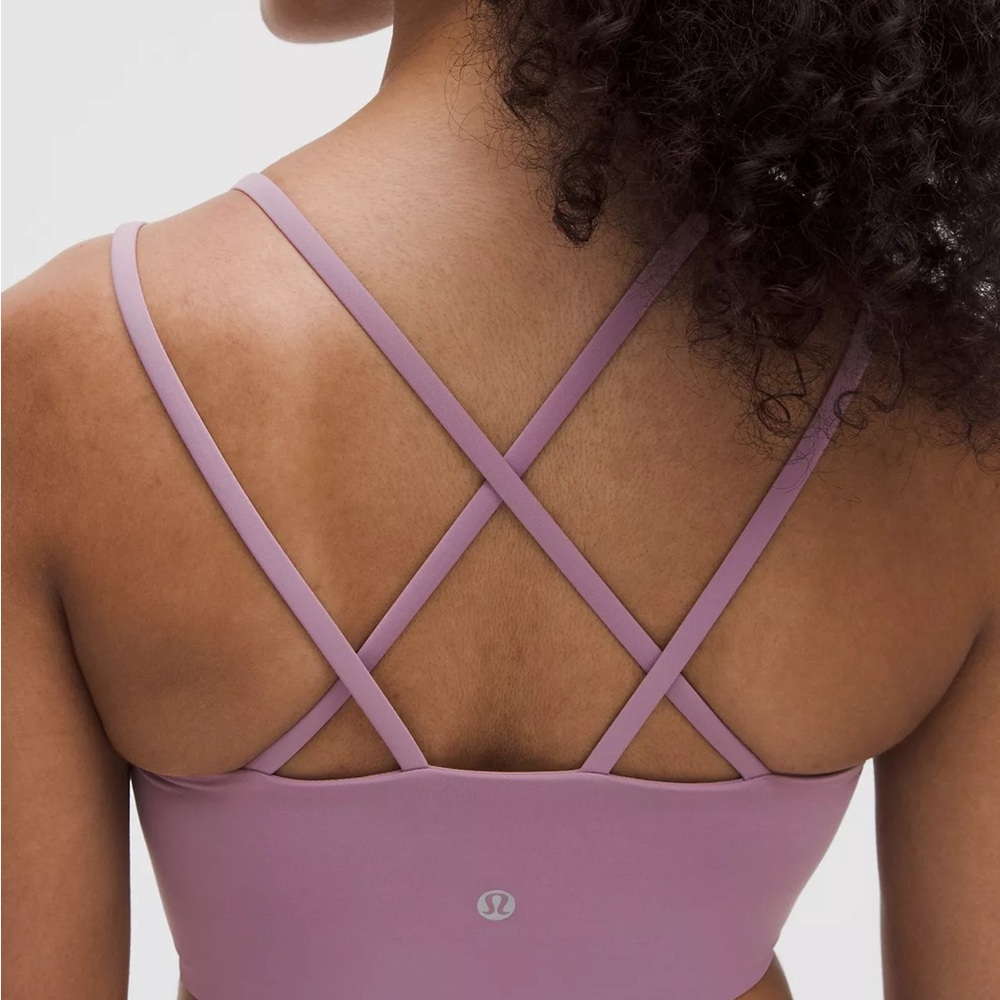Lululemon Like a Cloud Longline Bra NWT Light Support, B/C Cup Lavender Lux - Picture 2 of 5